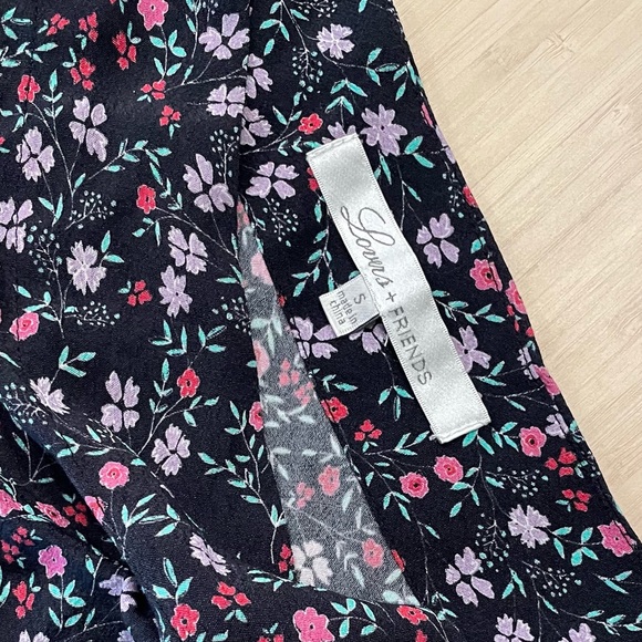 Lovers and friends floral one long sleeve crop top small - Picture 3 of 4